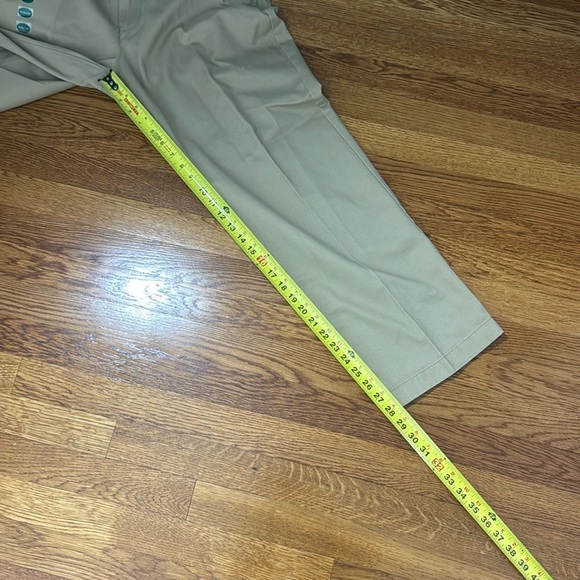 NWT L.L. Bean Men’s Straight Leg Dark Khaki Pants size 34x29 - Picture 7 of 9